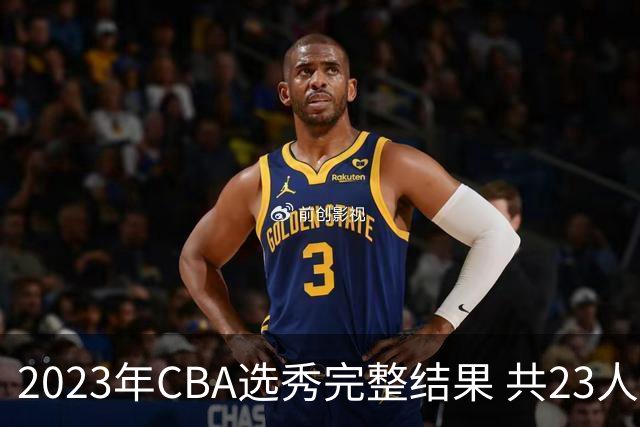 2023年CBA选秀完整结果 共23人被选中历史次高